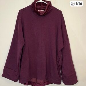 Athleta Cozy Karma Funnel Neck Sweatshirt